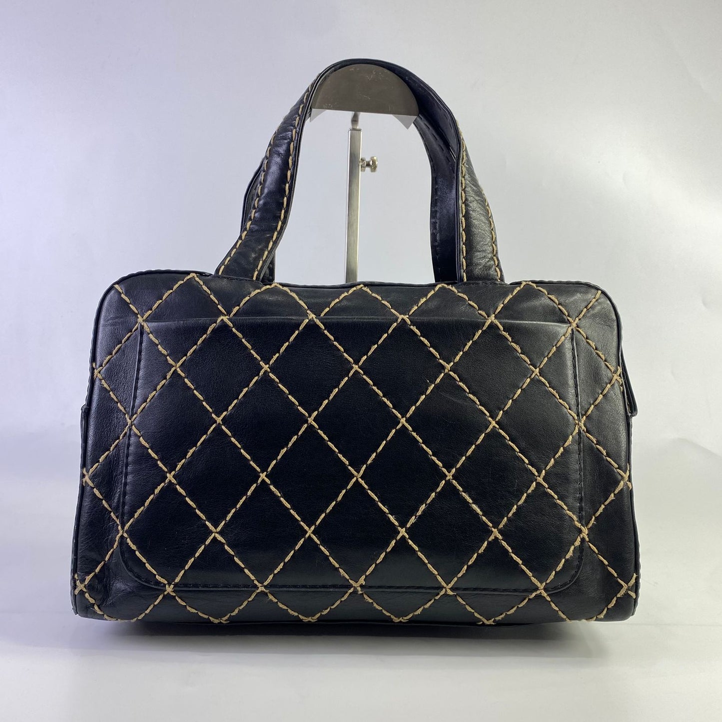Chanel Wild Stitch Boston Bag Black