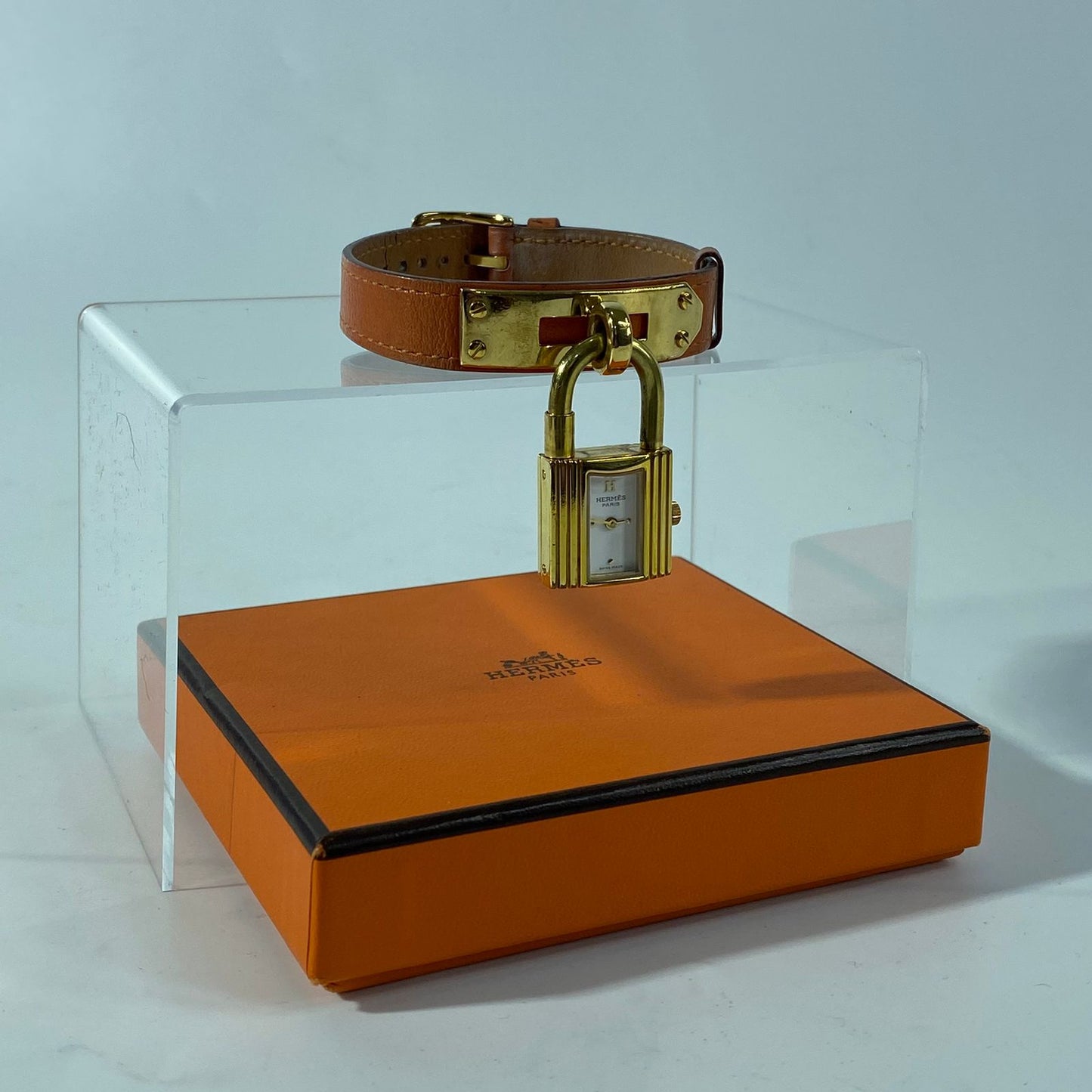 Hermes Kelly Watch Orange