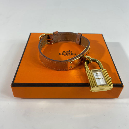 Hermes Kelly Watch Orange