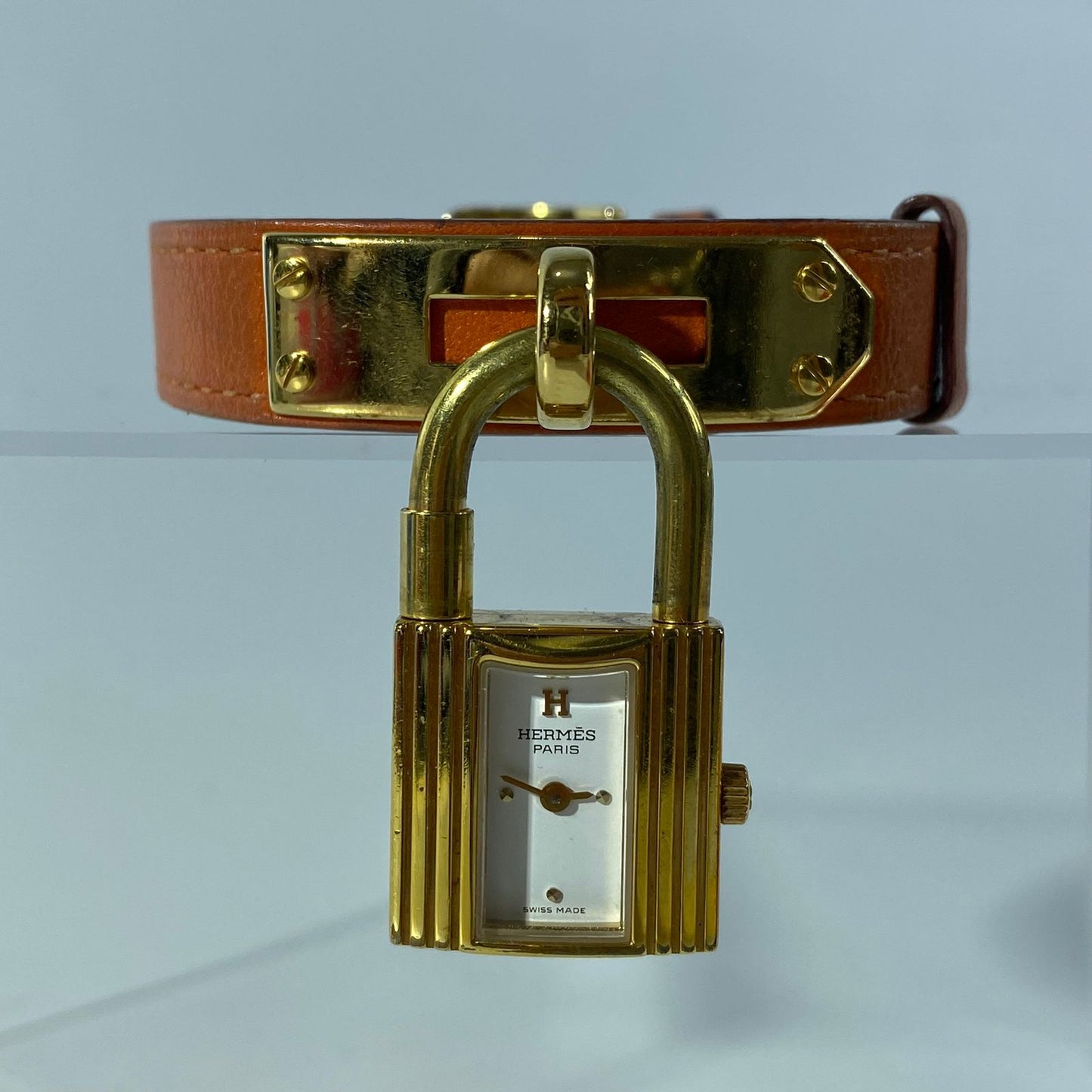 Hermes Kelly Watch Orange