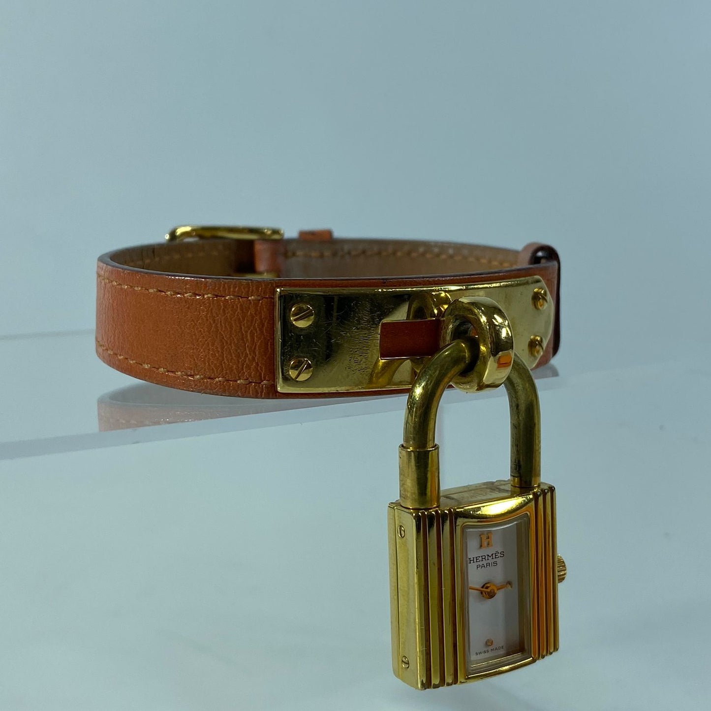 Hermes Kelly Watch Orange