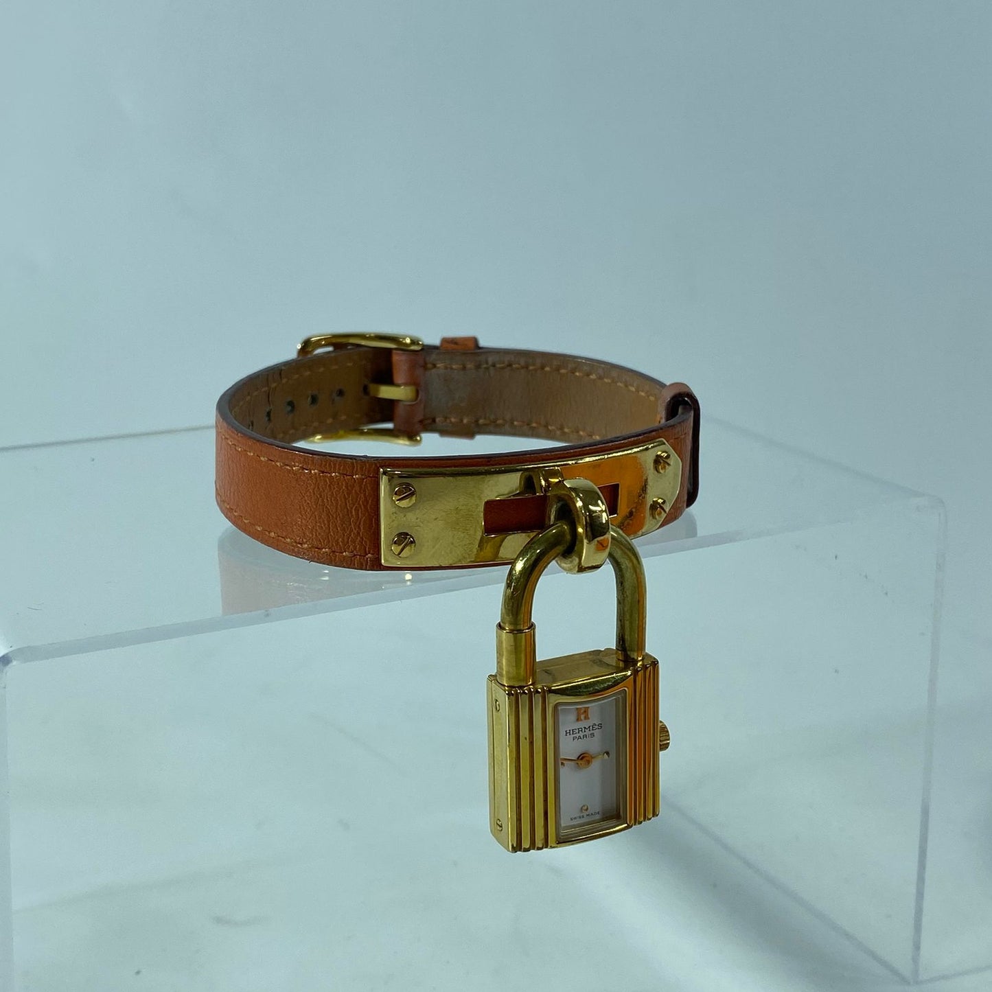 Hermes Kelly Watch Orange