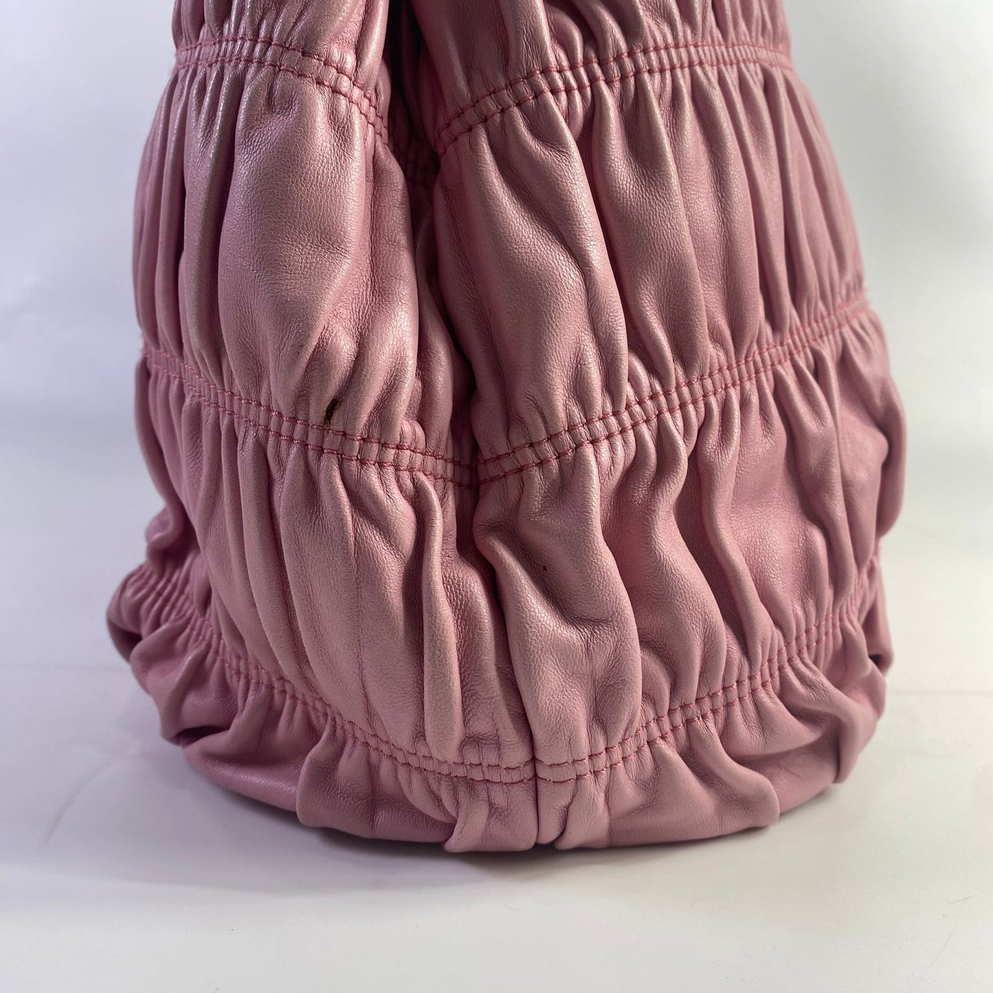 Prada Gaufre Double Zip Pink
