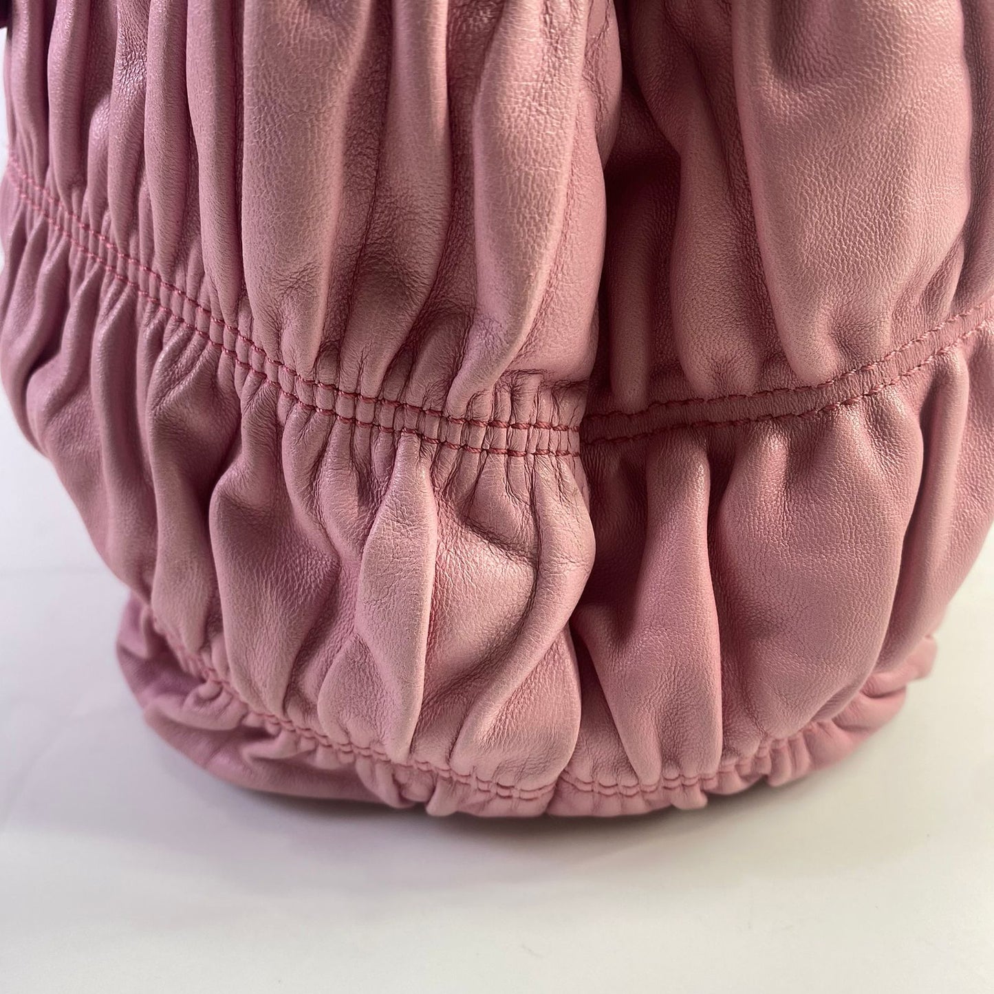 Prada Gaufre Double Zip Pink