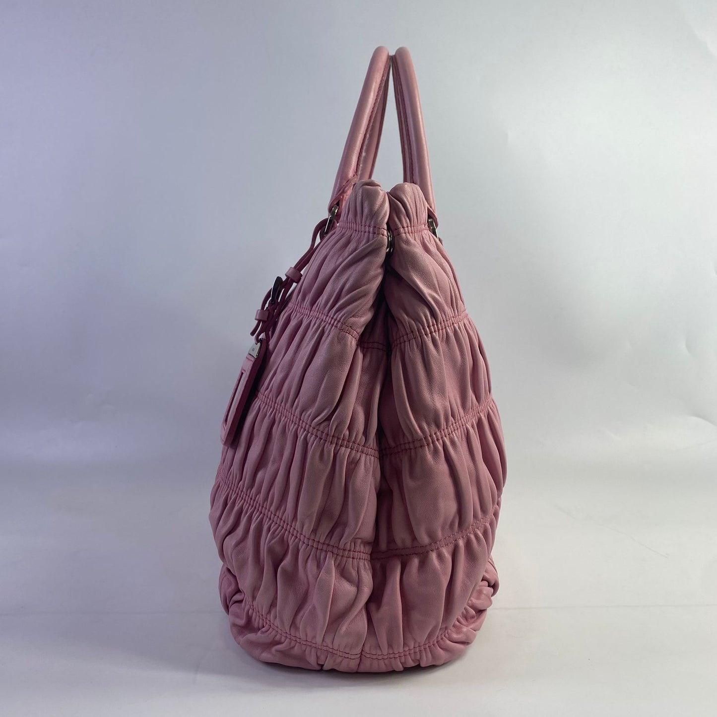 Prada Gaufre Double Zip Pink