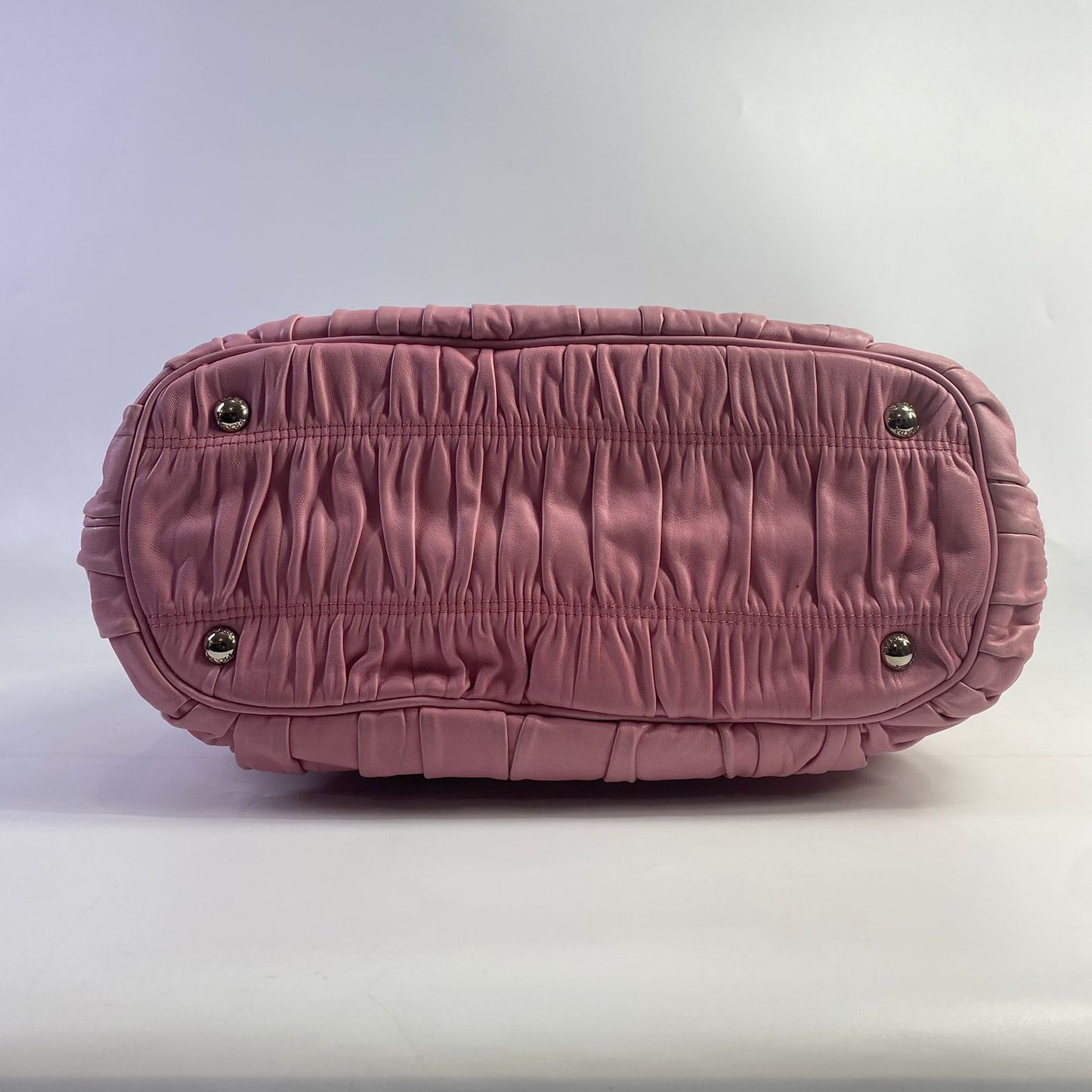 Prada Gaufre Double Zip Pink