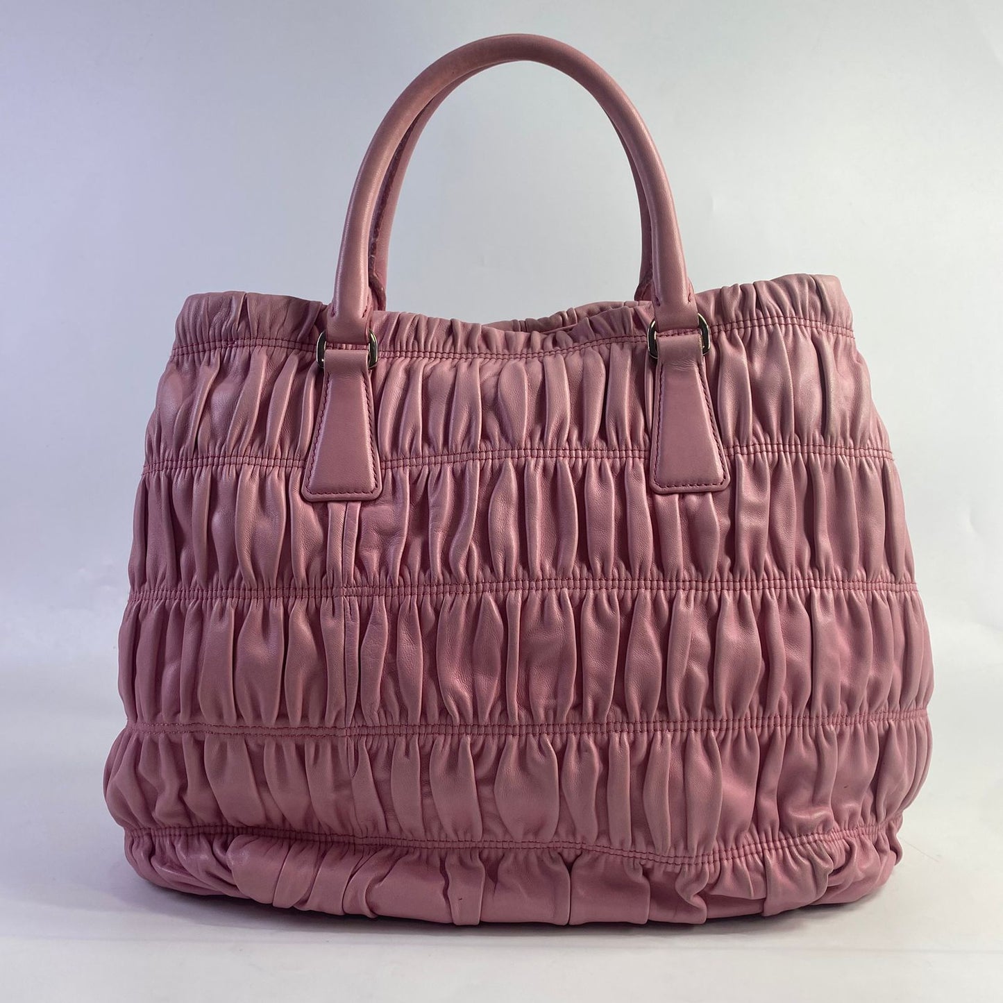 Prada Gaufre Double Zip Pink