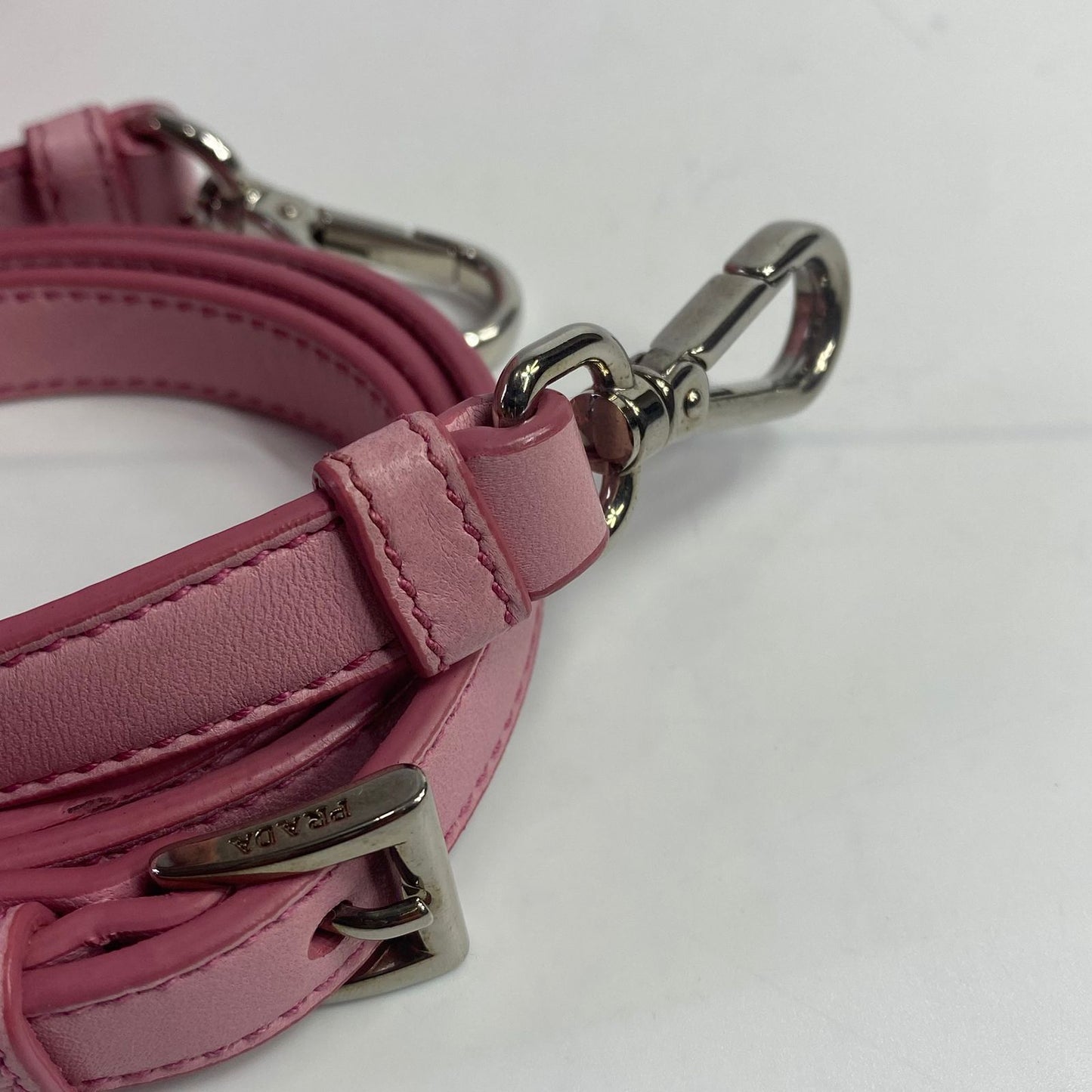 Prada Gaufre Double Zip Pink