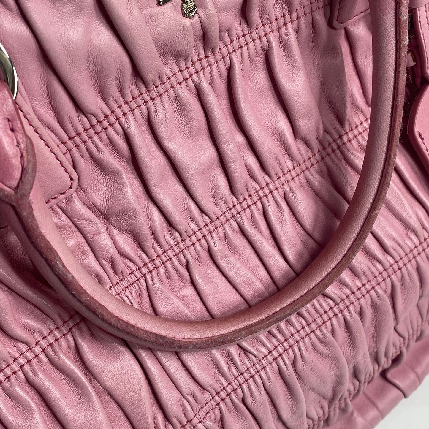 Prada Gaufre Double Zip Pink