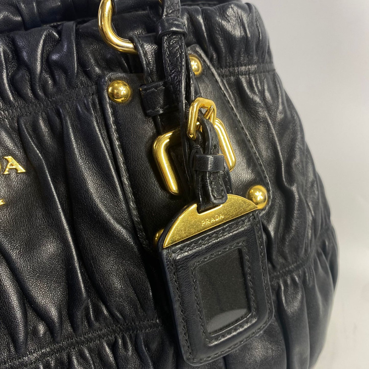 Prada Nappa Gaufre Tote Black