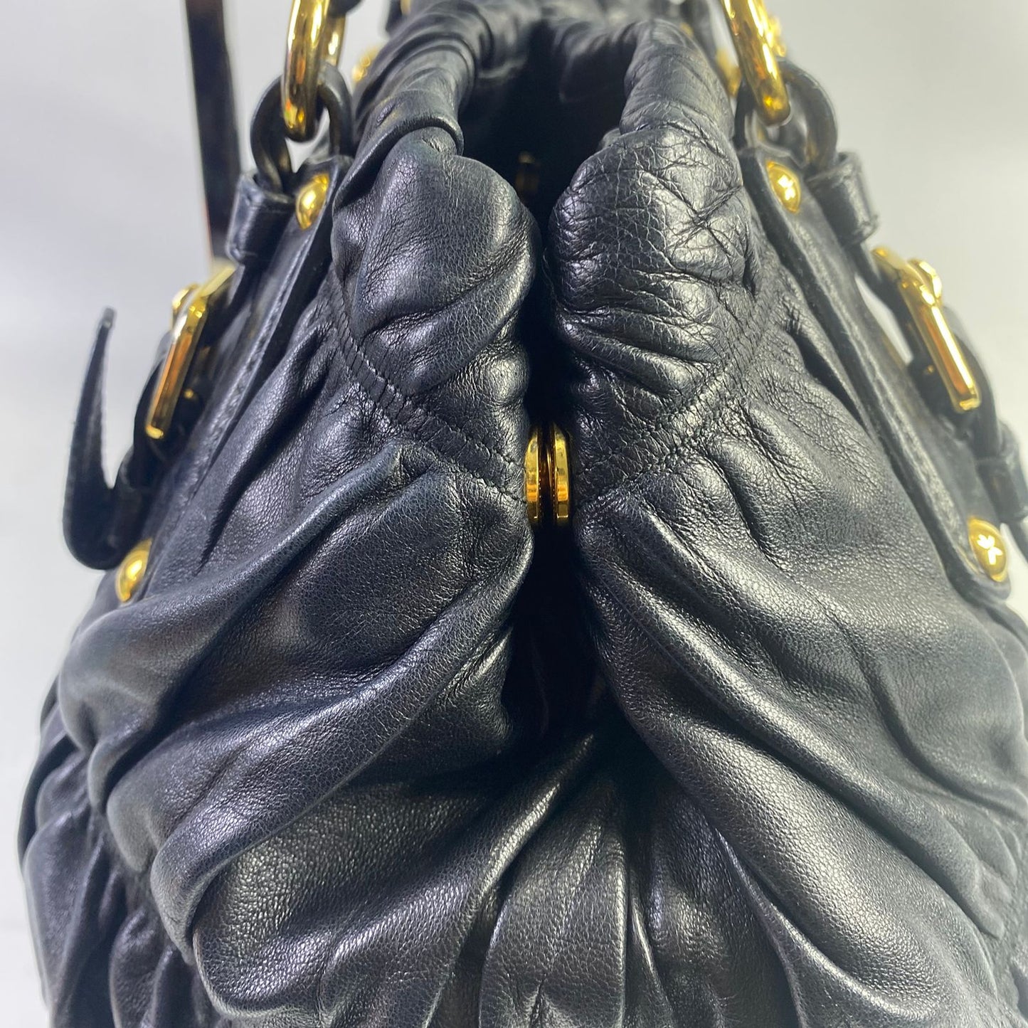Prada Nappa Gaufre Tote Black