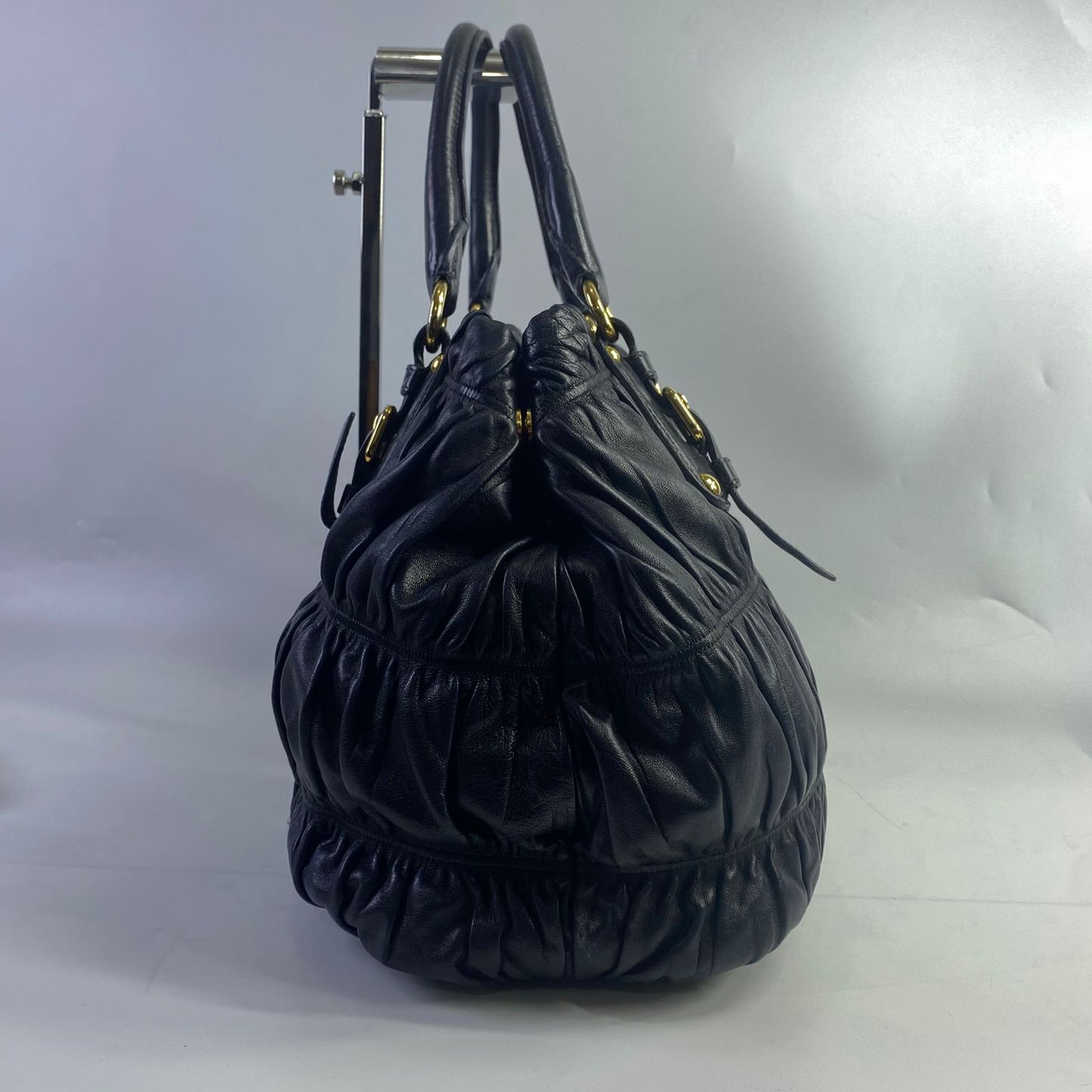Prada Nappa Gaufre Tote Black