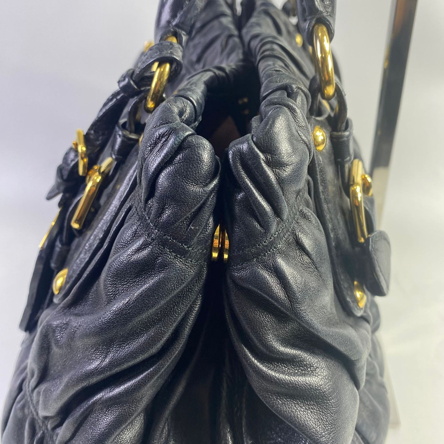 Prada Nappa Gaufre Tote Black