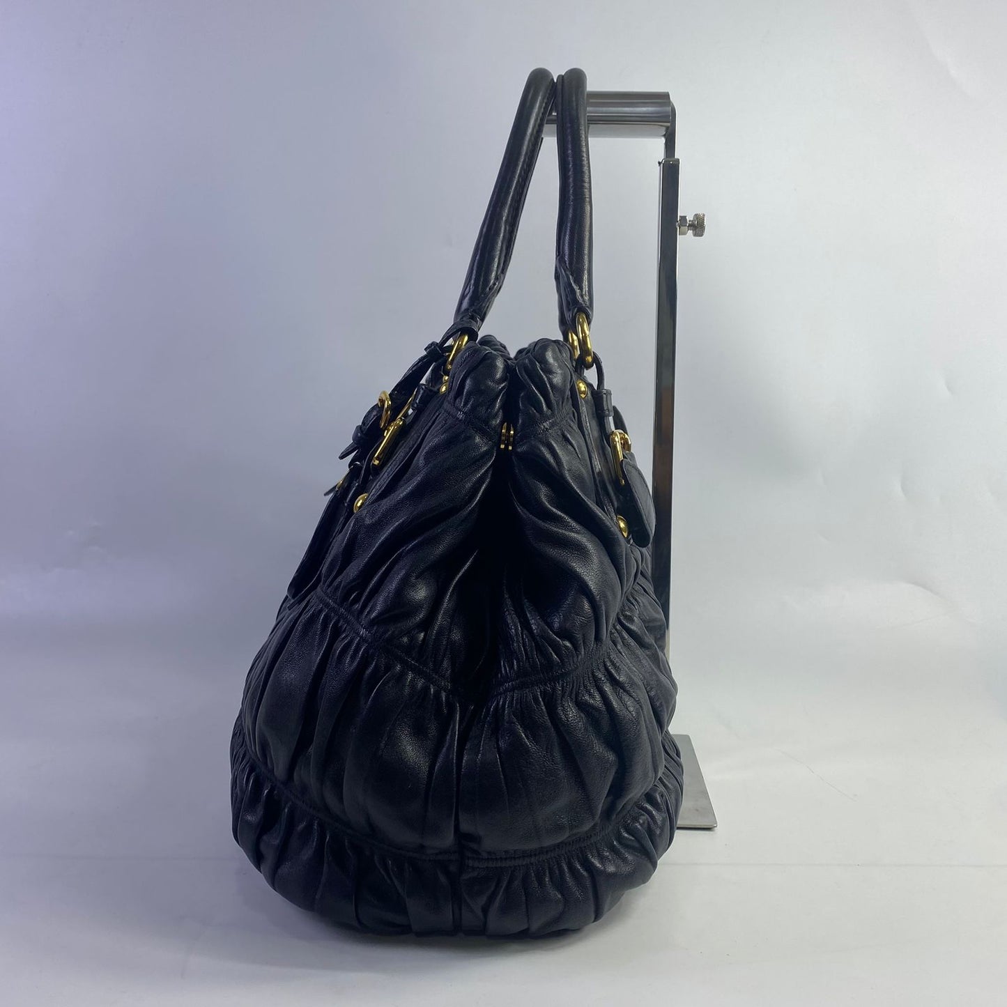 Prada Nappa Gaufre Tote Black