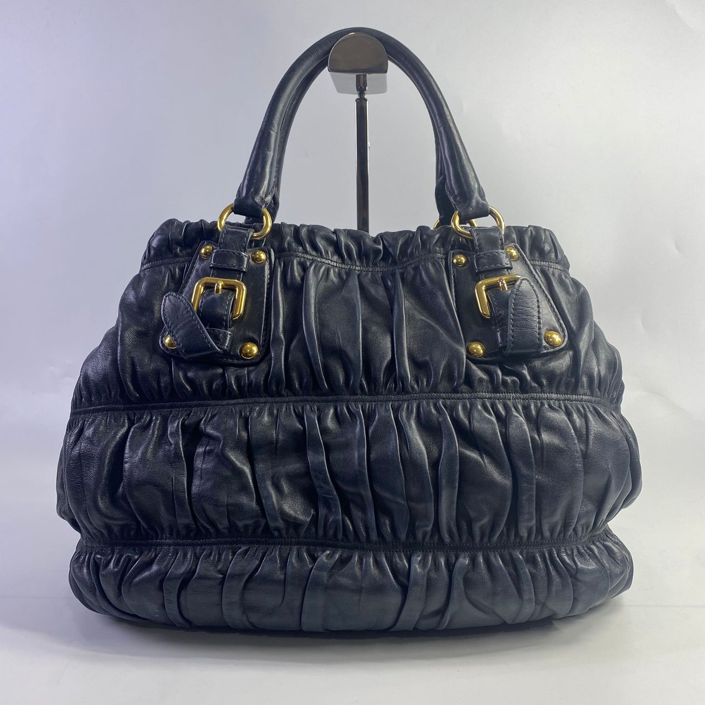 Prada Nappa Gaufre Tote Black