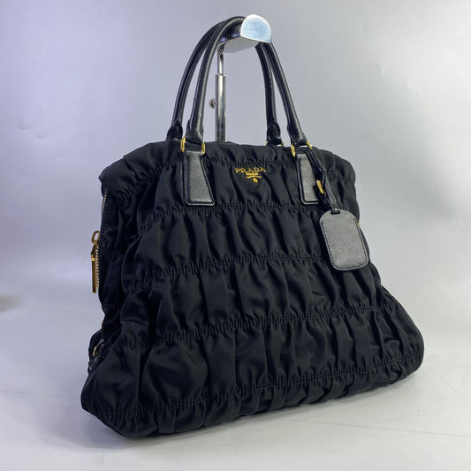Prada Tessuto Gaufre Nylon Black