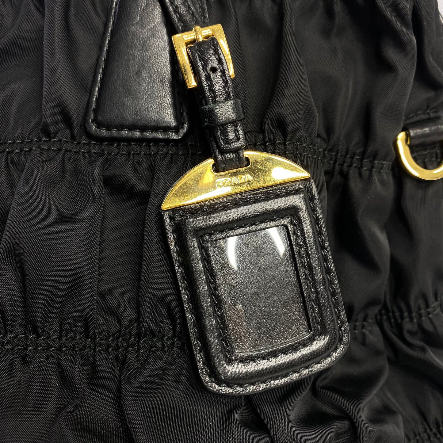 Prada Tessuto Gaufre Nylon Black
