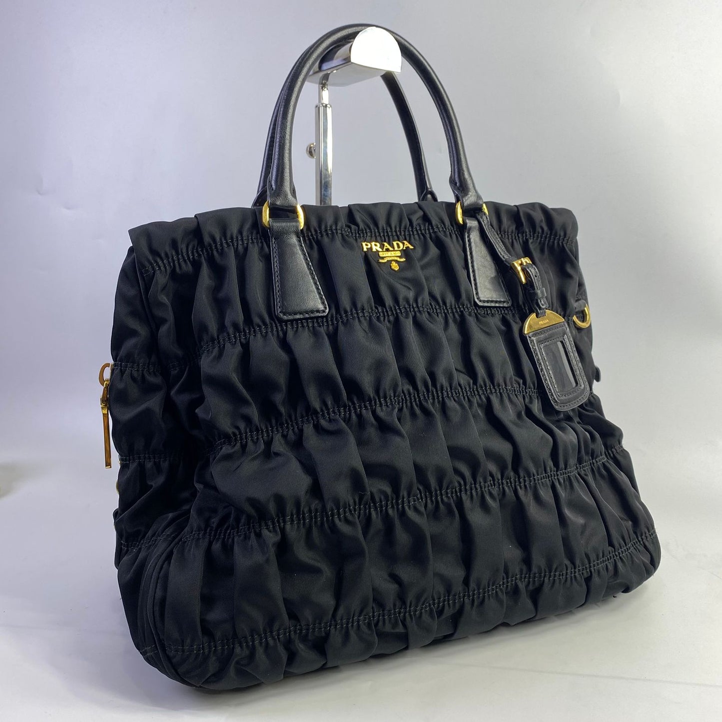Prada Tessuto Gaufre Nylon Black