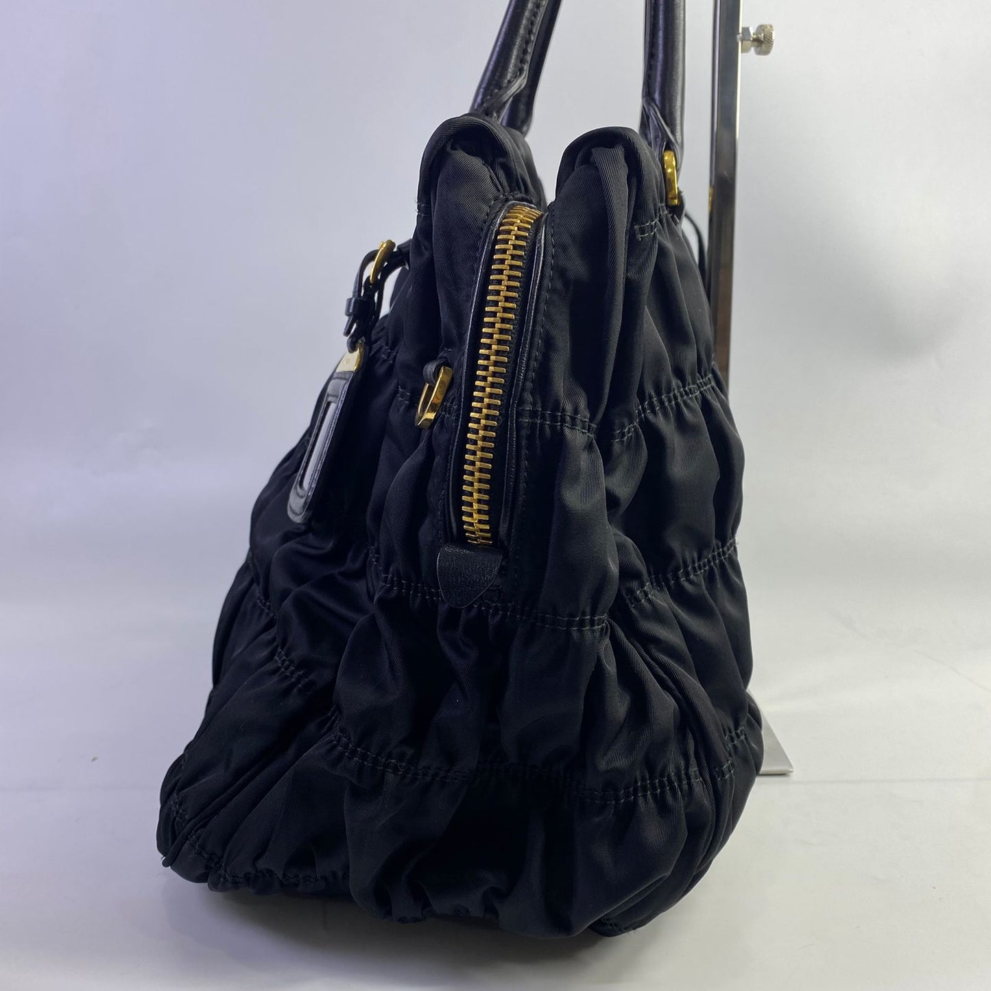 Prada Tessuto Gaufre Nylon Black