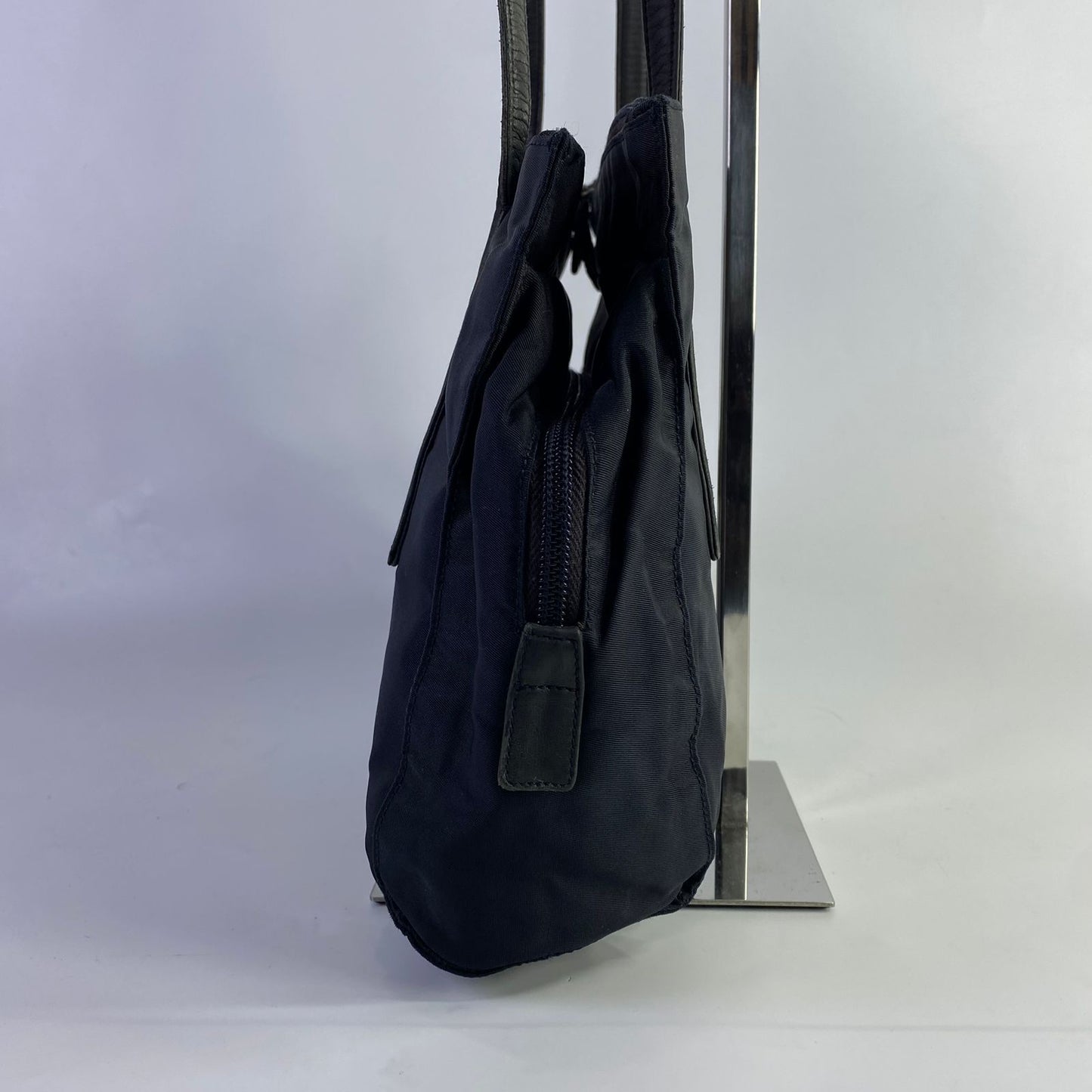 Prada Tessuto Nylon Shoulder Bag Black