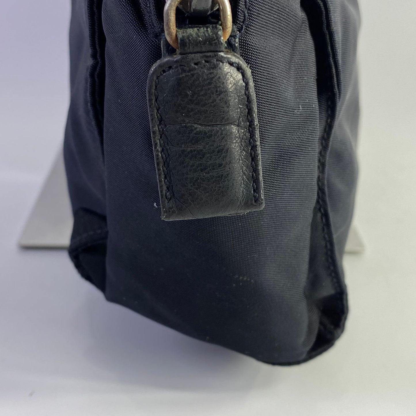 Prada Tessuto Nylon Shoulder Bag Black