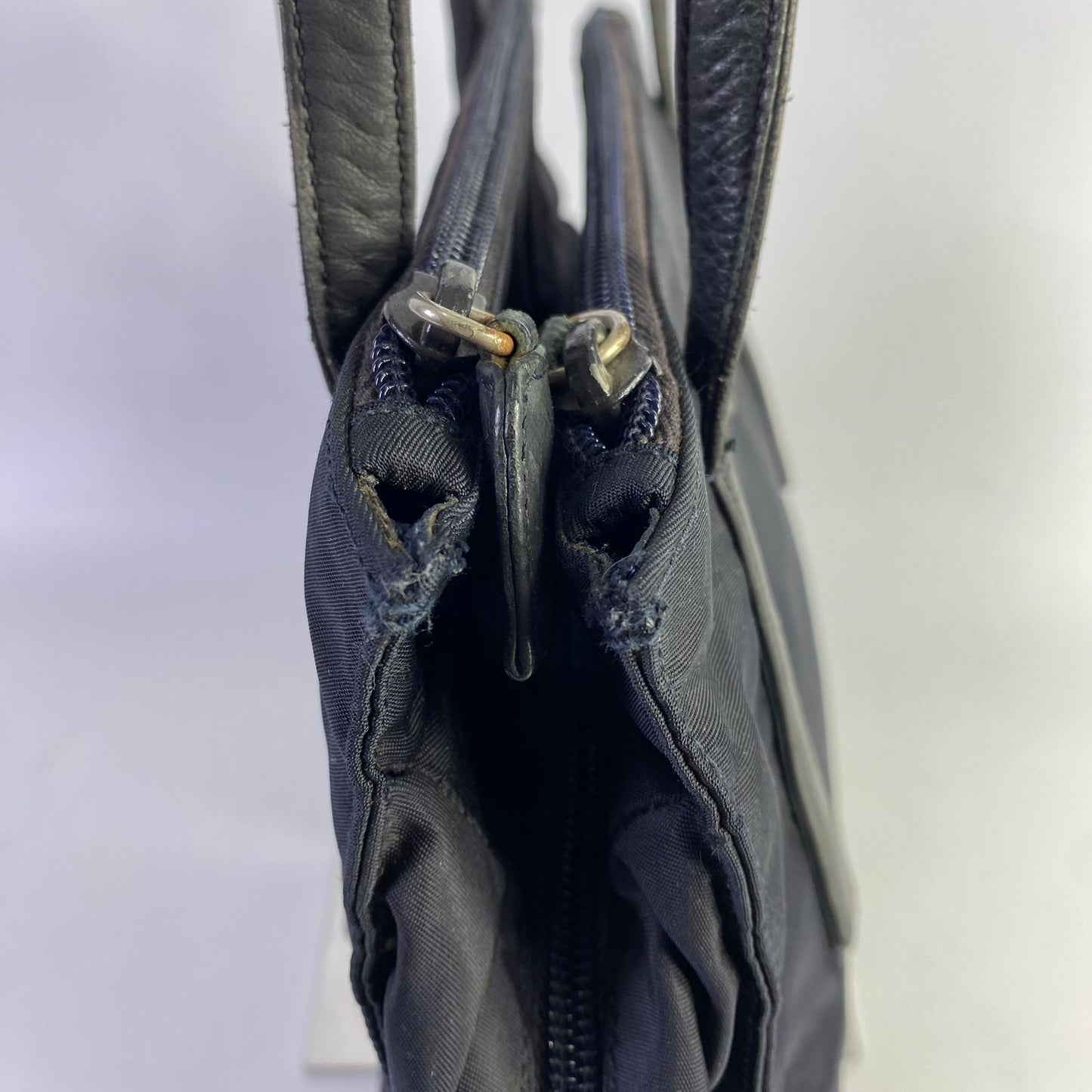 Prada Tessuto Nylon Shoulder Bag Black