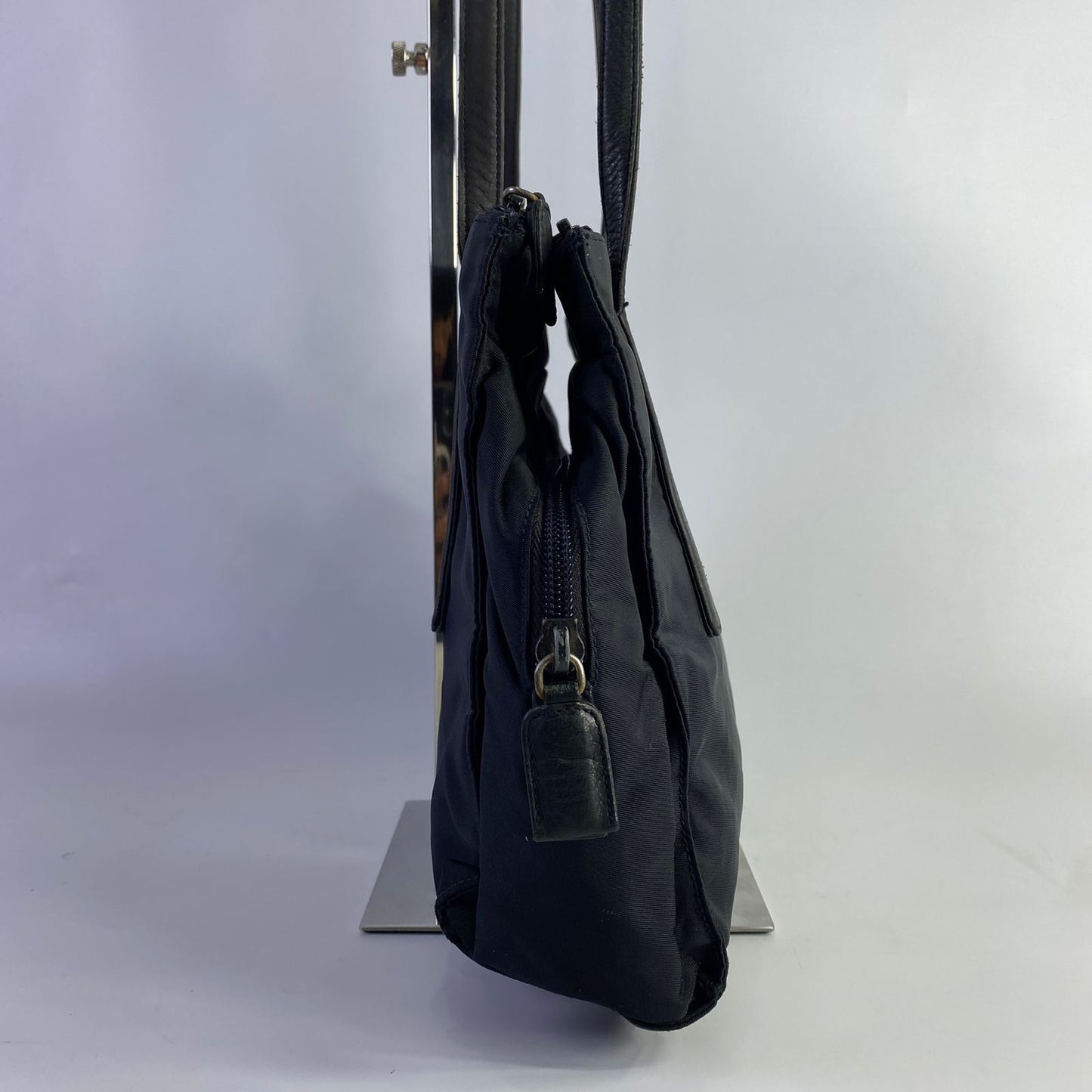 Prada Tessuto Nylon Shoulder Bag Black
