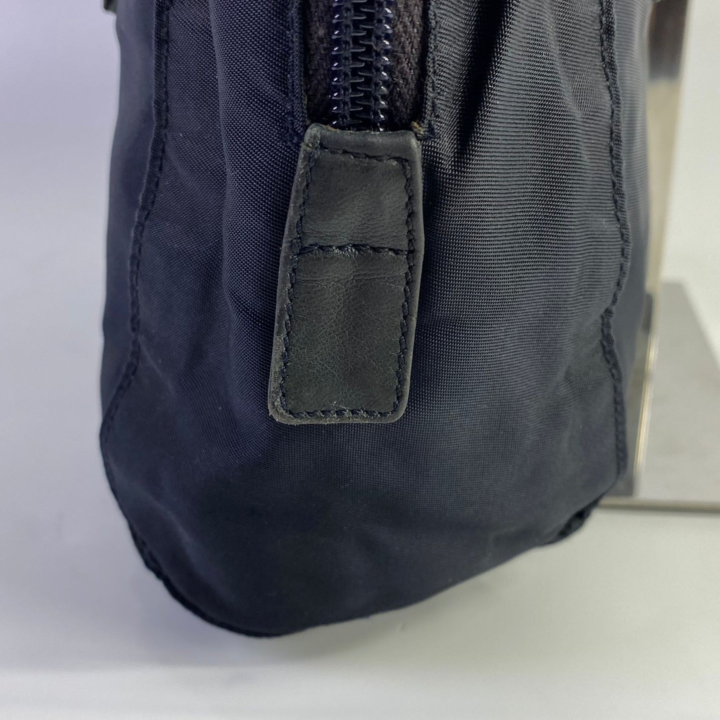 Prada Tessuto Nylon Shoulder Bag Black