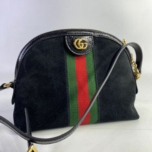 Gucci Ophidia Black Velvet Suede