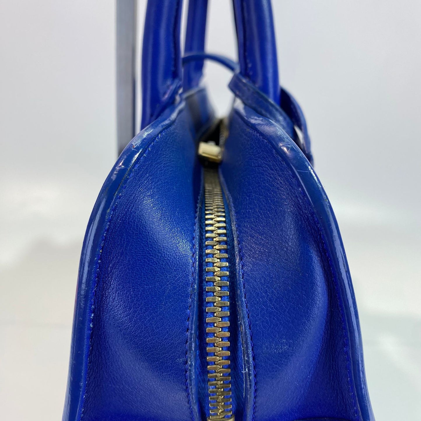 YSL	Cabas Tote Blue