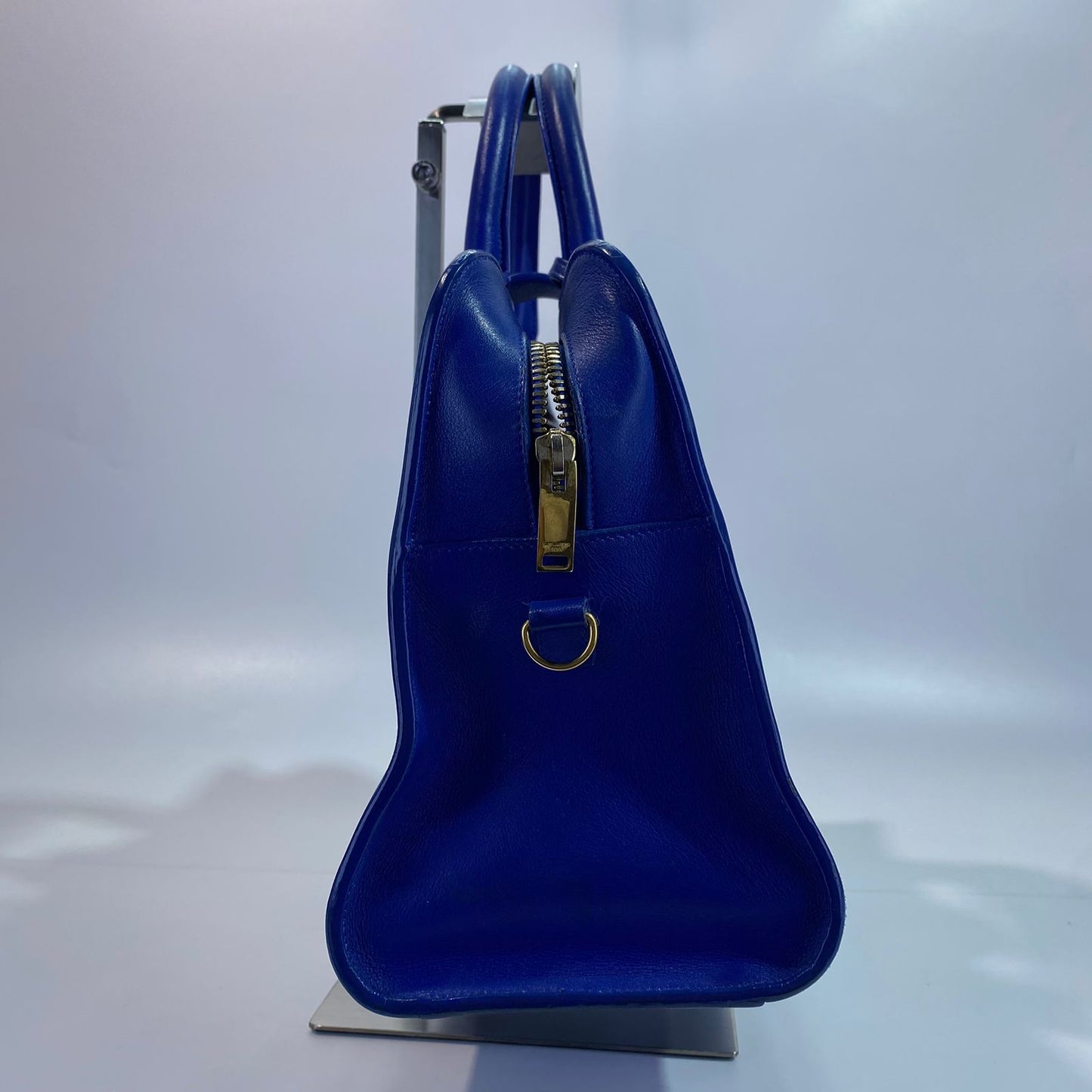 YSL	Cabas Tote Blue