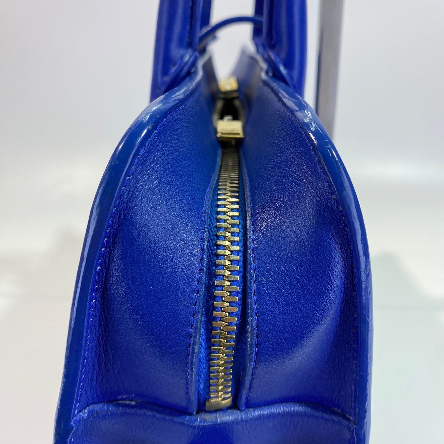 YSL	Cabas Tote Blue