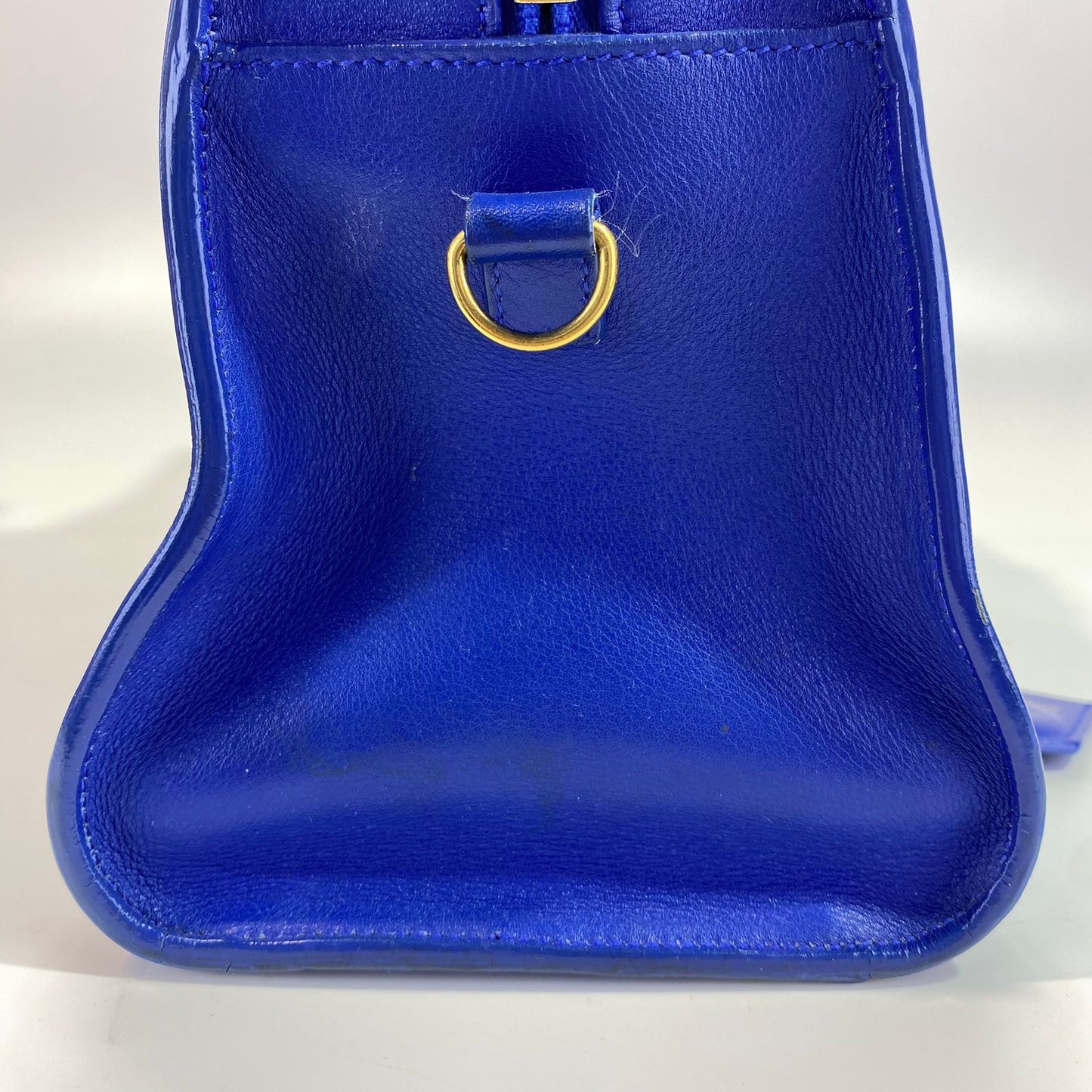 YSL	Cabas Tote Blue