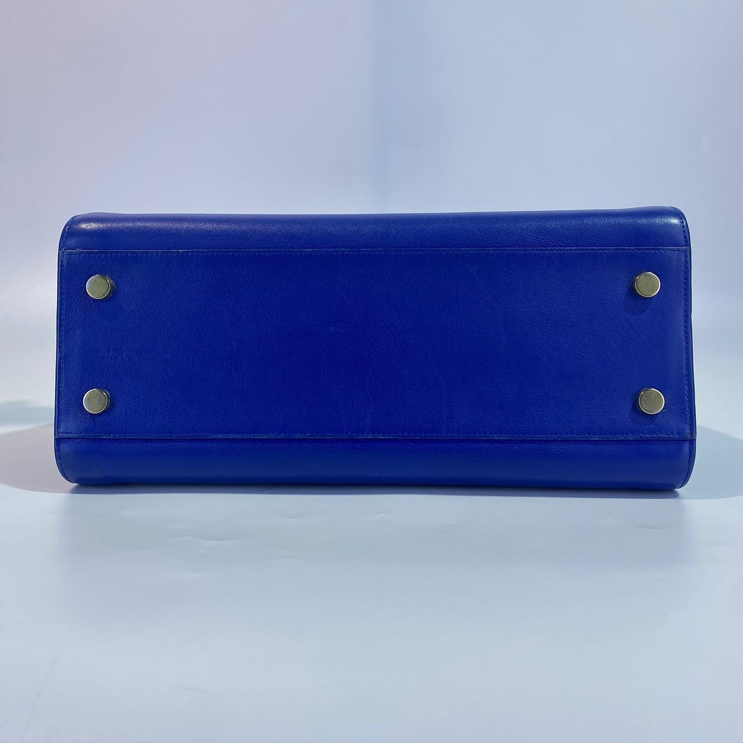 YSL	Cabas Tote Blue