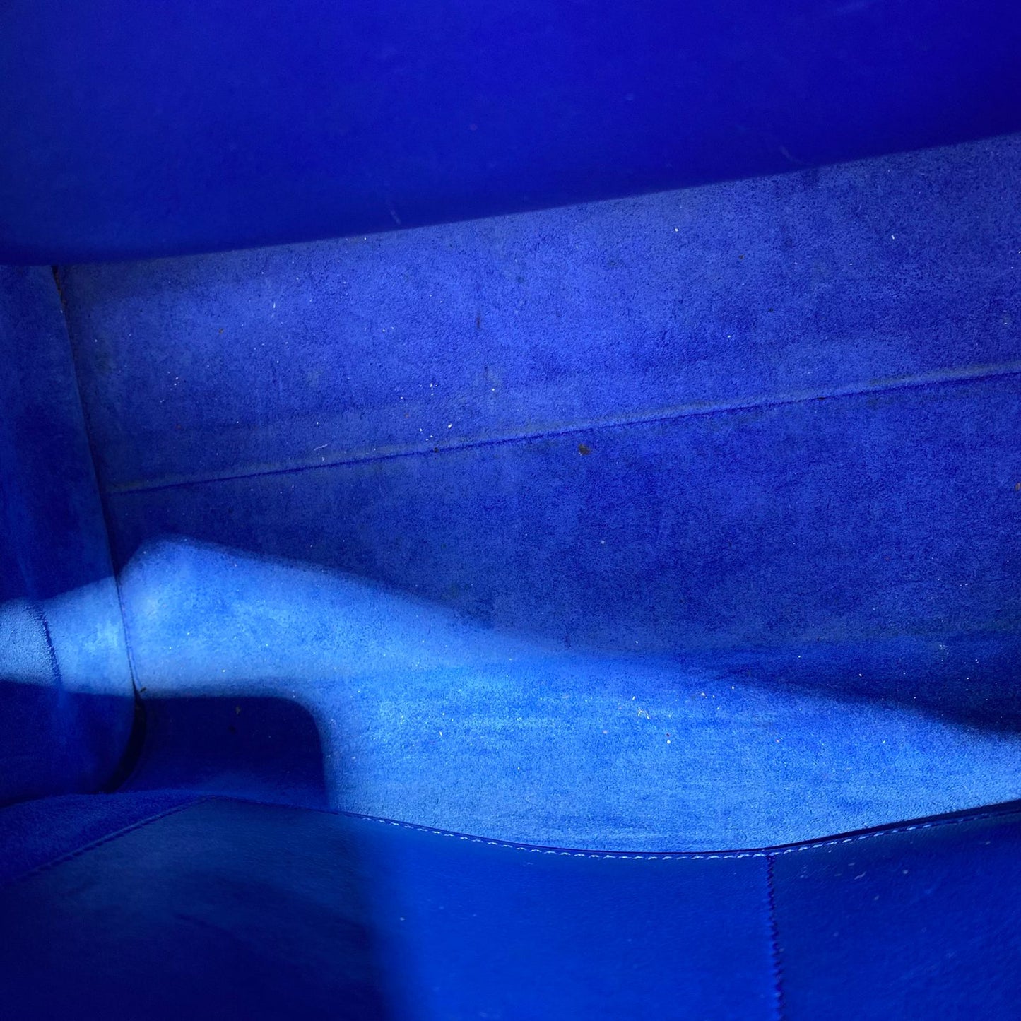 YSL	Cabas Tote Blue