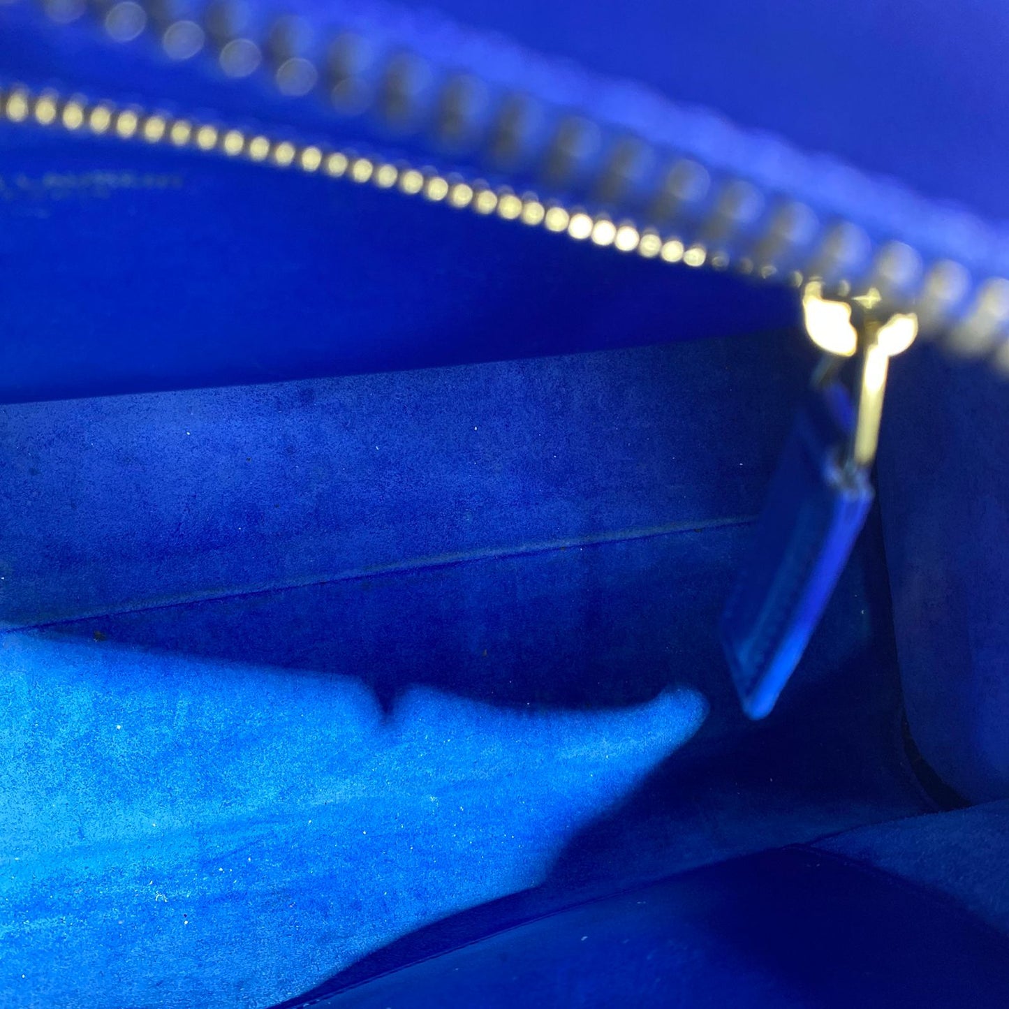 YSL	Cabas Tote Blue