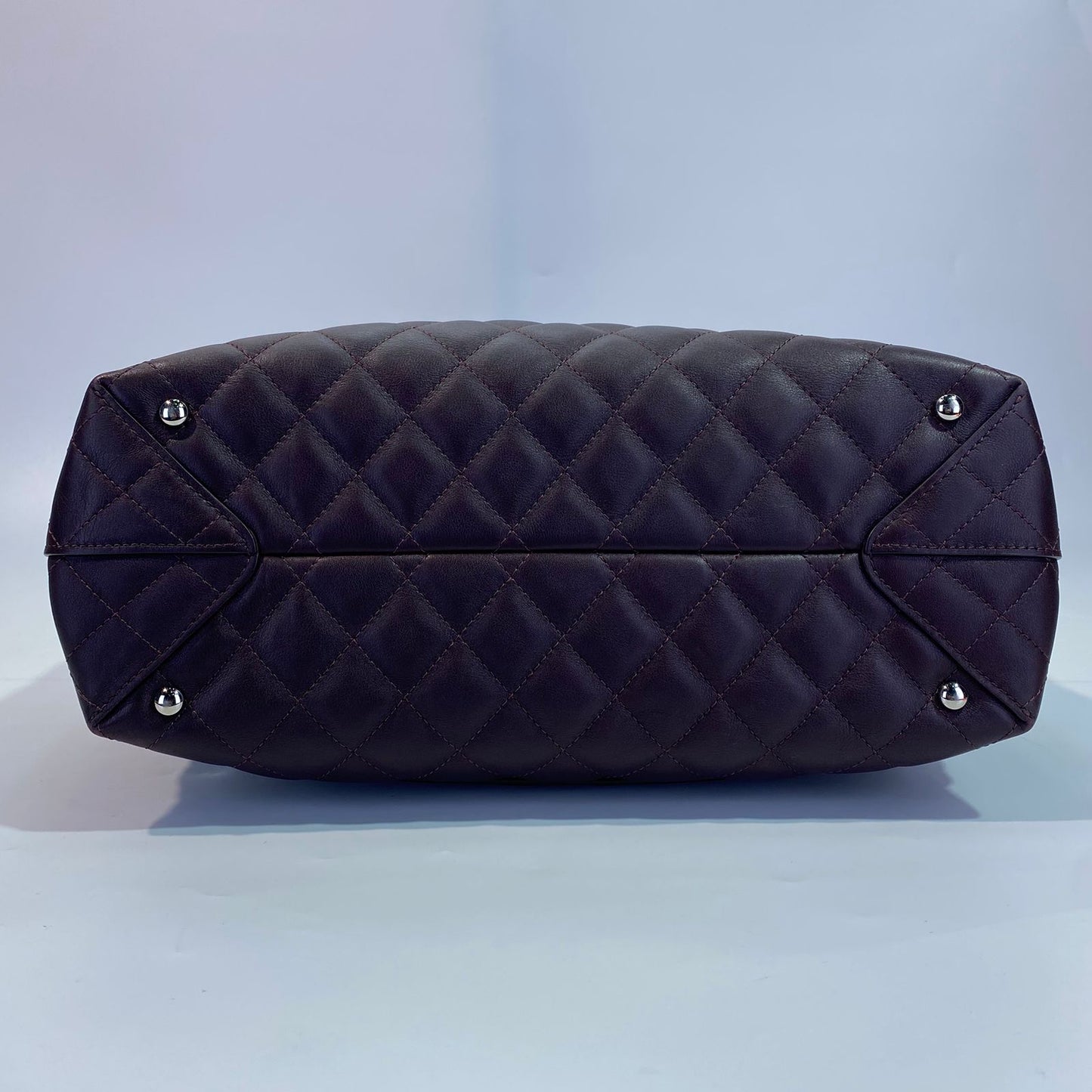 Chanel Easy Shopping Tote Calfskin Burgundy SHW