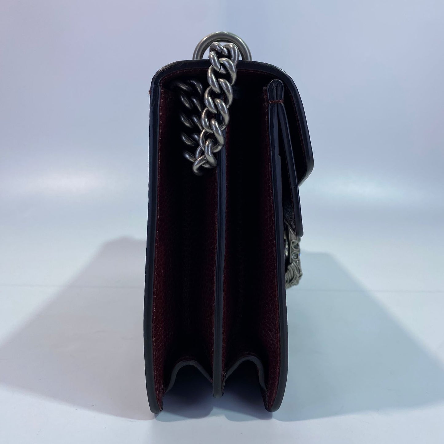 Gucci Dionysus Leather Chain Shoulder Bag Burgundy
