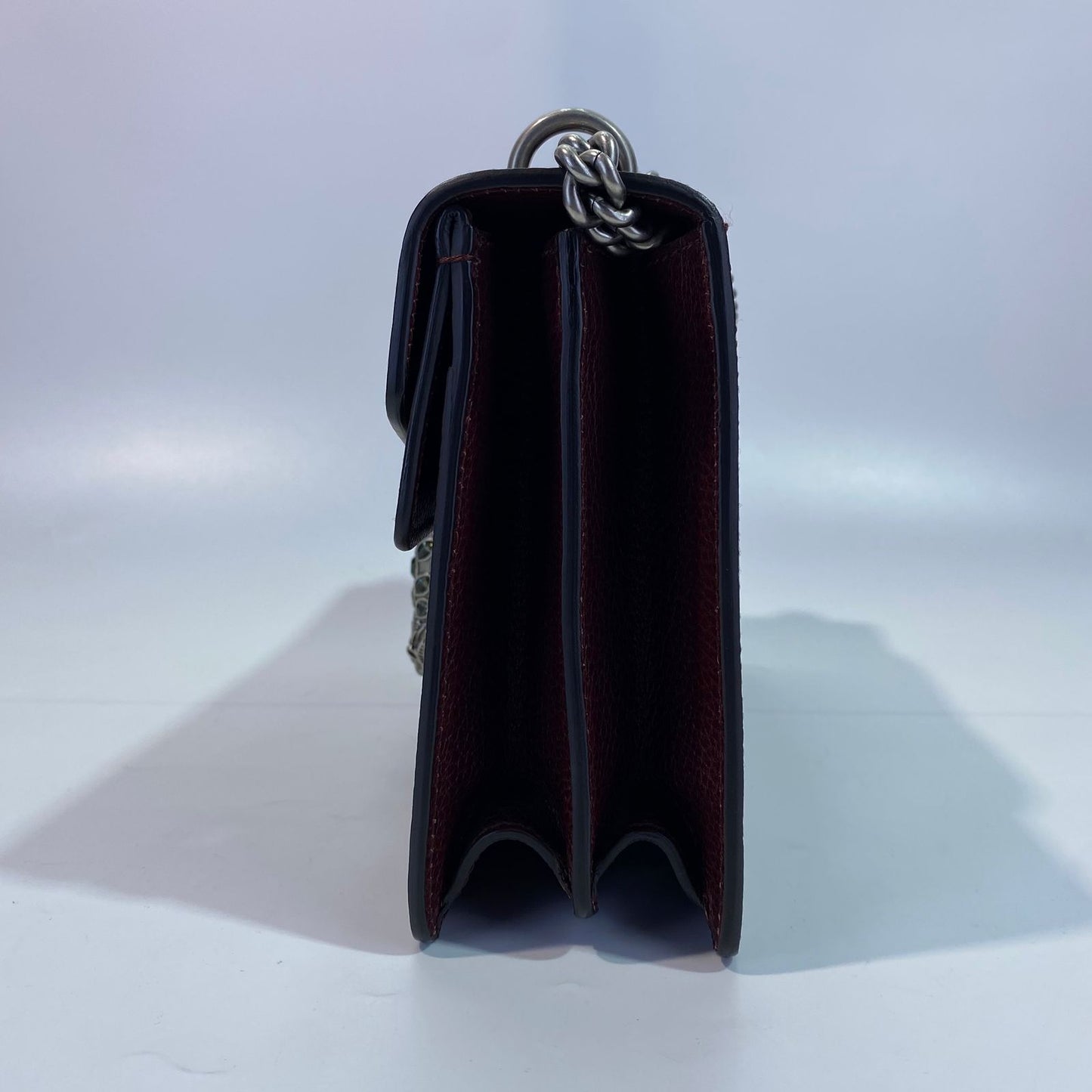 Gucci Dionysus Leather Chain Shoulder Bag Burgundy