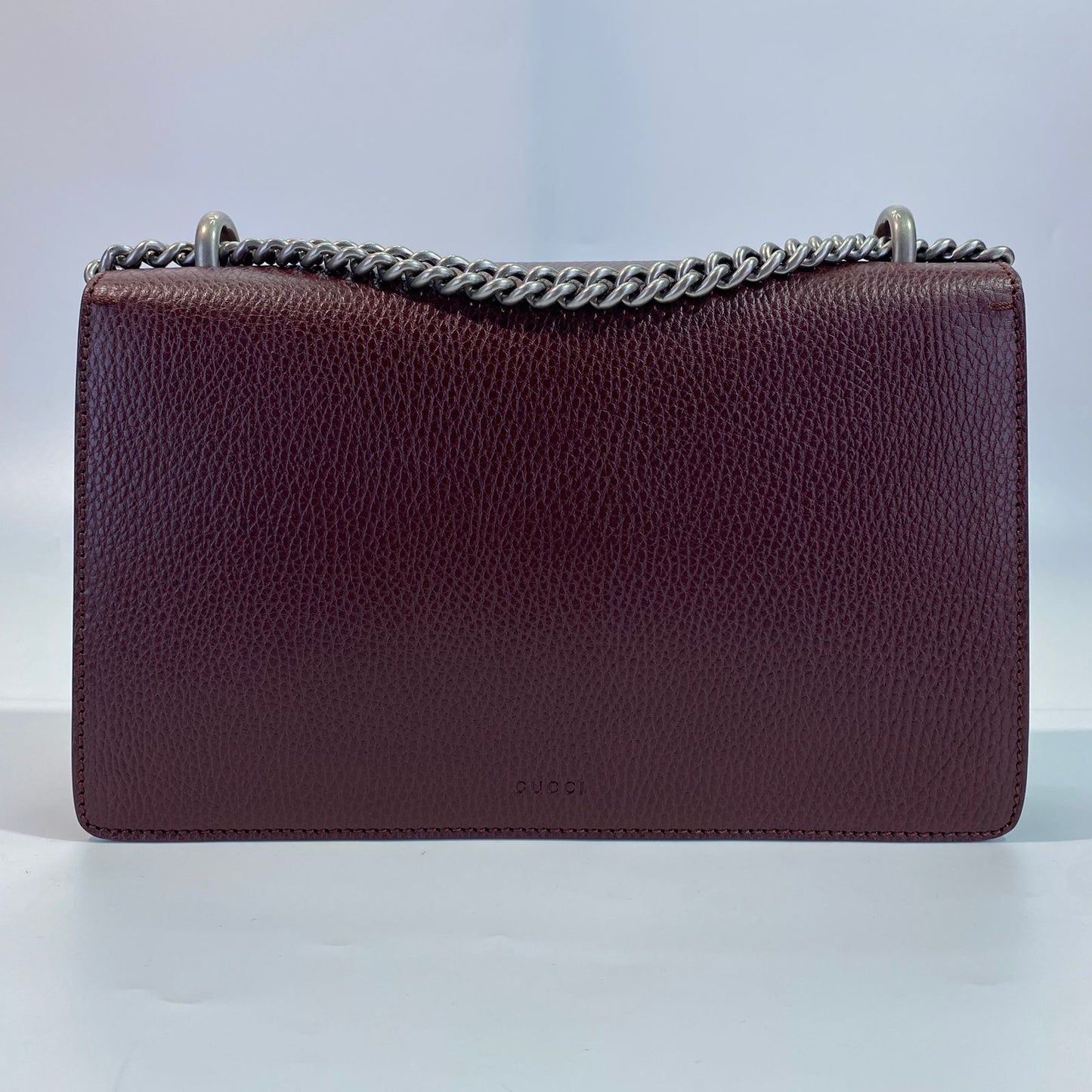 Gucci Dionysus Leather Chain Shoulder Bag Burgundy