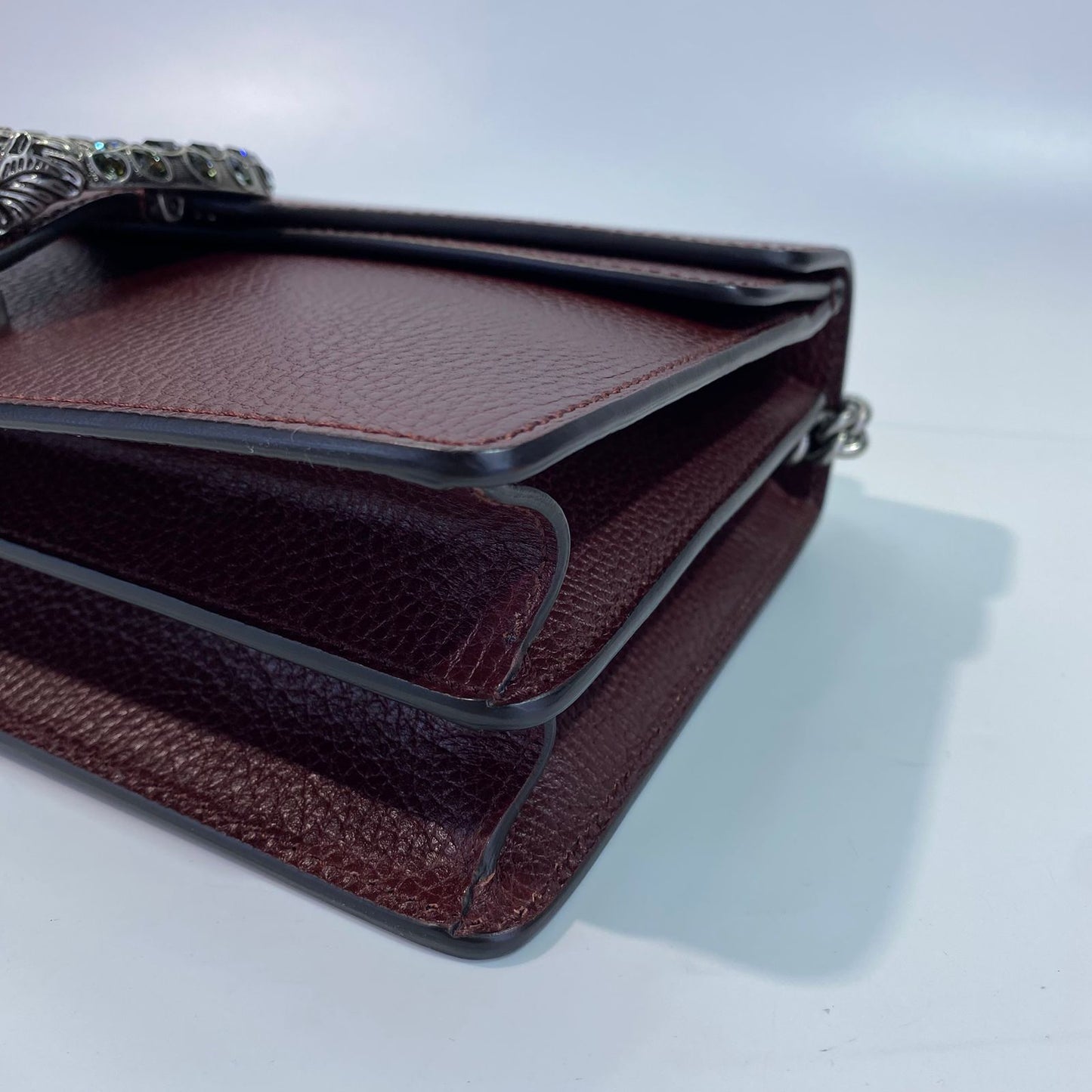 Gucci Dionysus Leather Chain Shoulder Bag Burgundy
