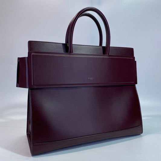Givenchy  Burgundy Leather Handbag Red