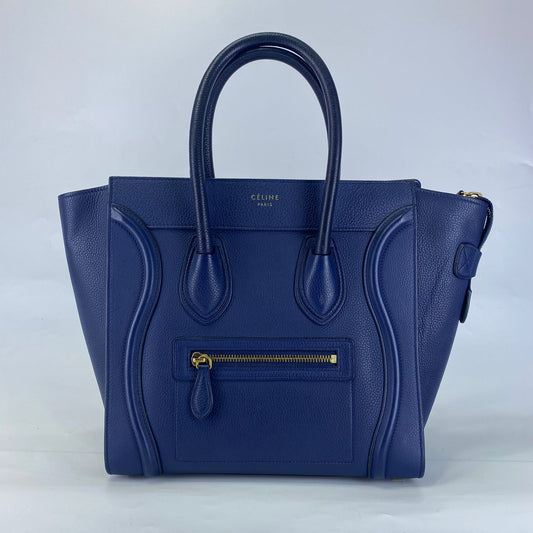 Celine Luggage Tote Blue