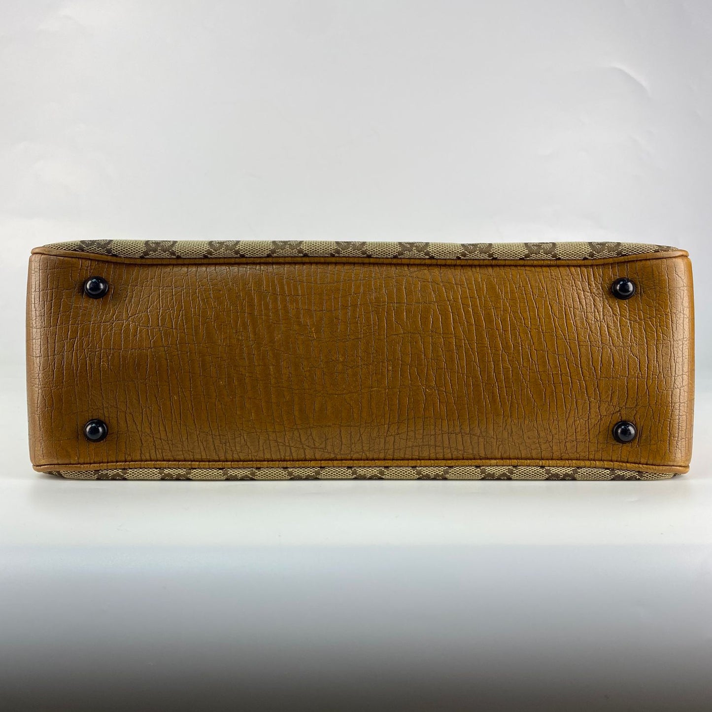 Gucci Bamboo GG Canvas Handbag Beige