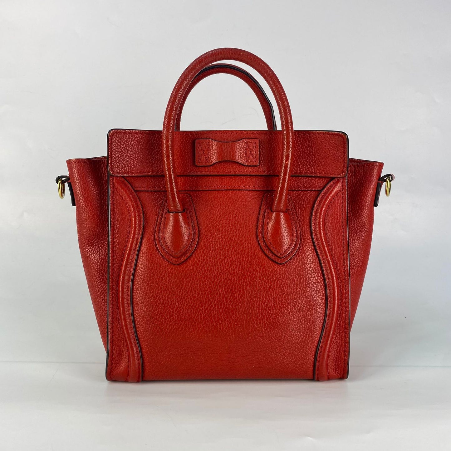 Celine Luggage Nano Red