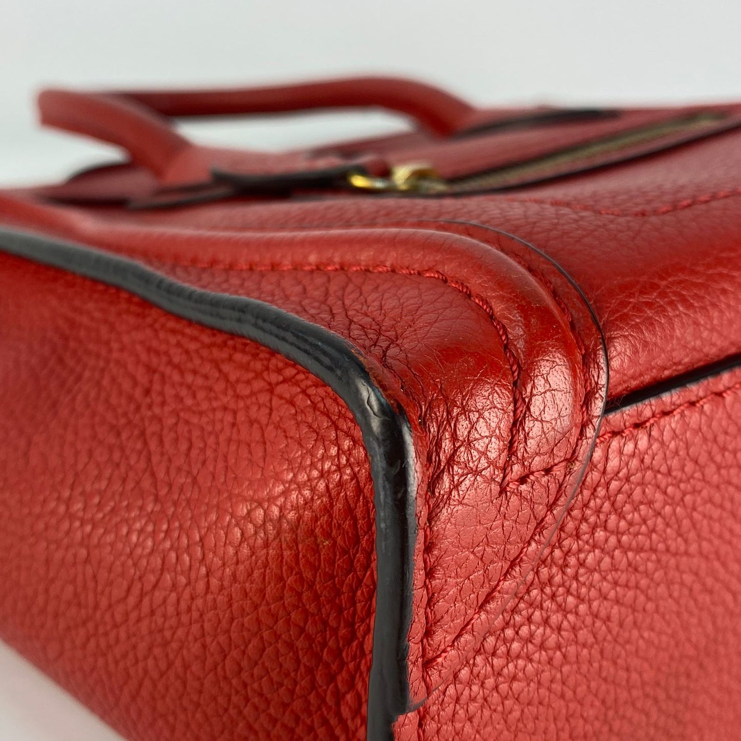 Celine Luggage Nano Red