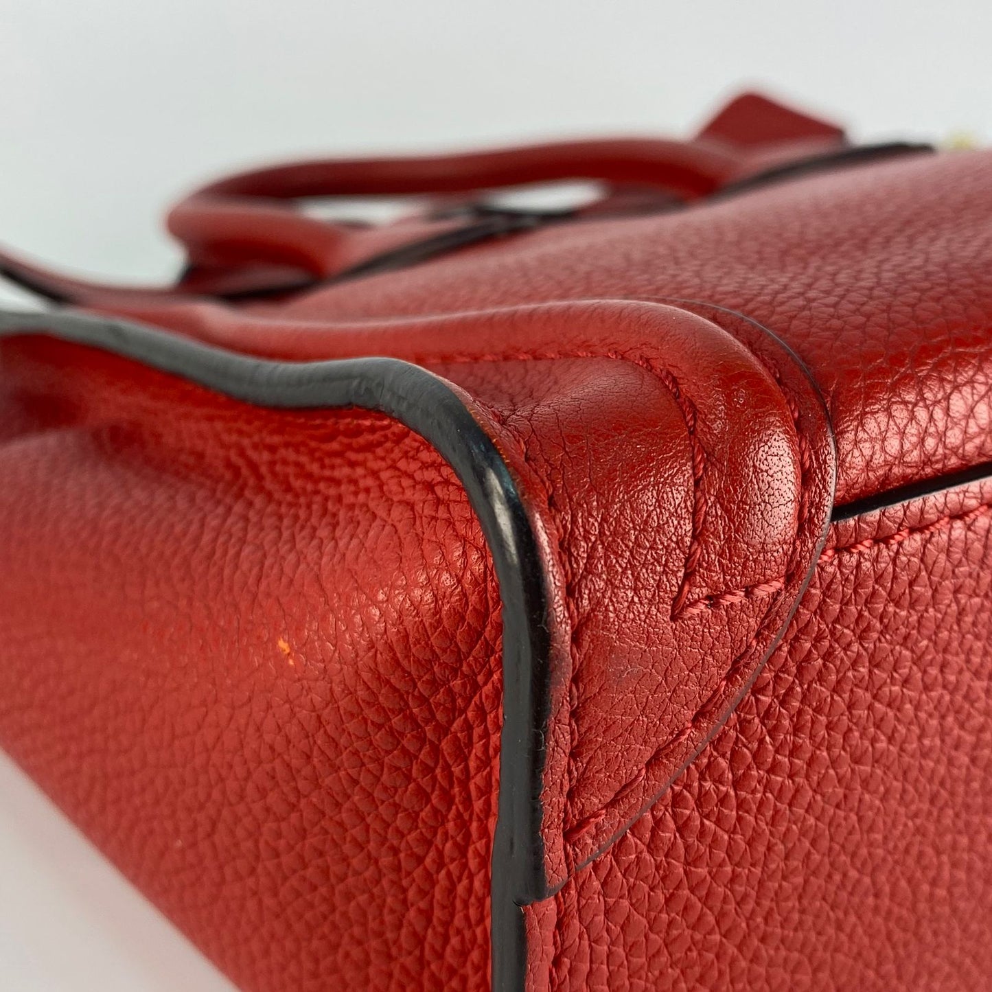 Celine Luggage Nano Red