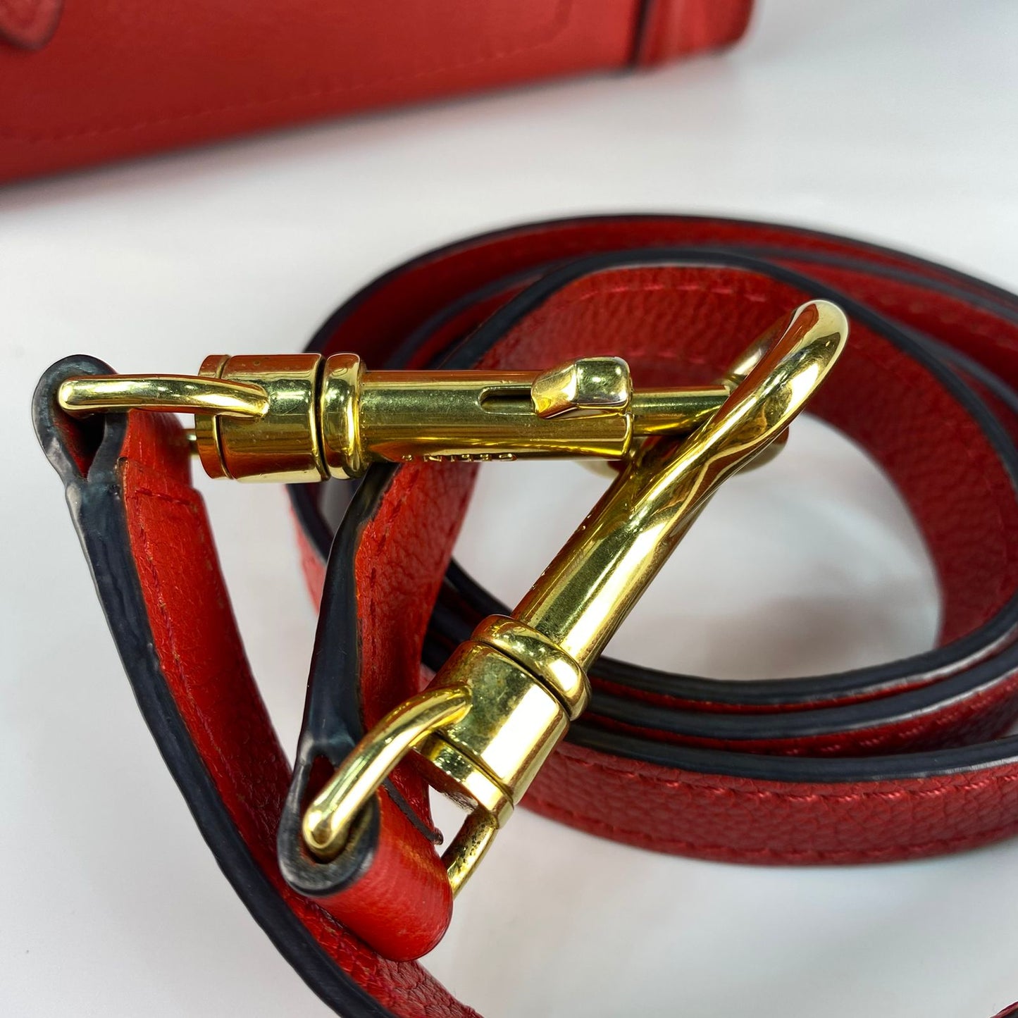 Celine Luggage Nano Red