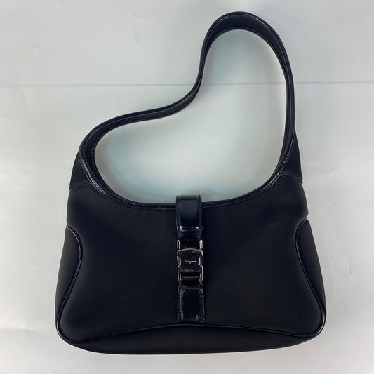 Ferragamo Hobo Buckle Strap Black