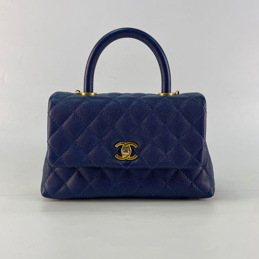 Chanel Coco Handle Blue